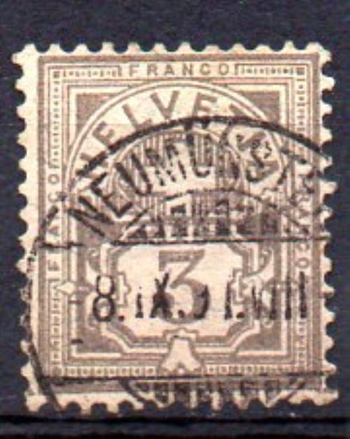 Suiza Año 1882/99 nº 64 (o)